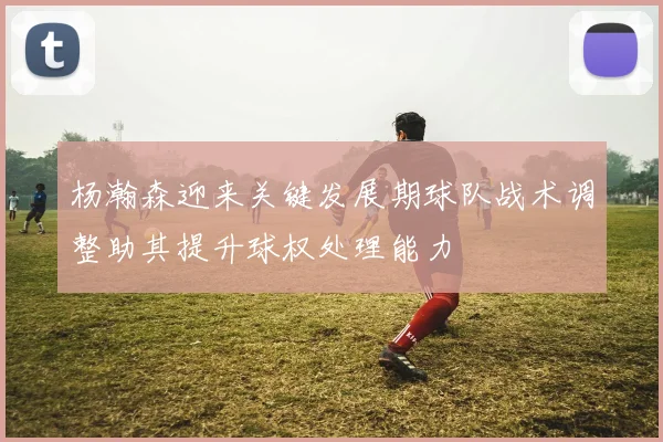 杨瀚森迎来关键发展期球队战术调整助其提升球权处理能力